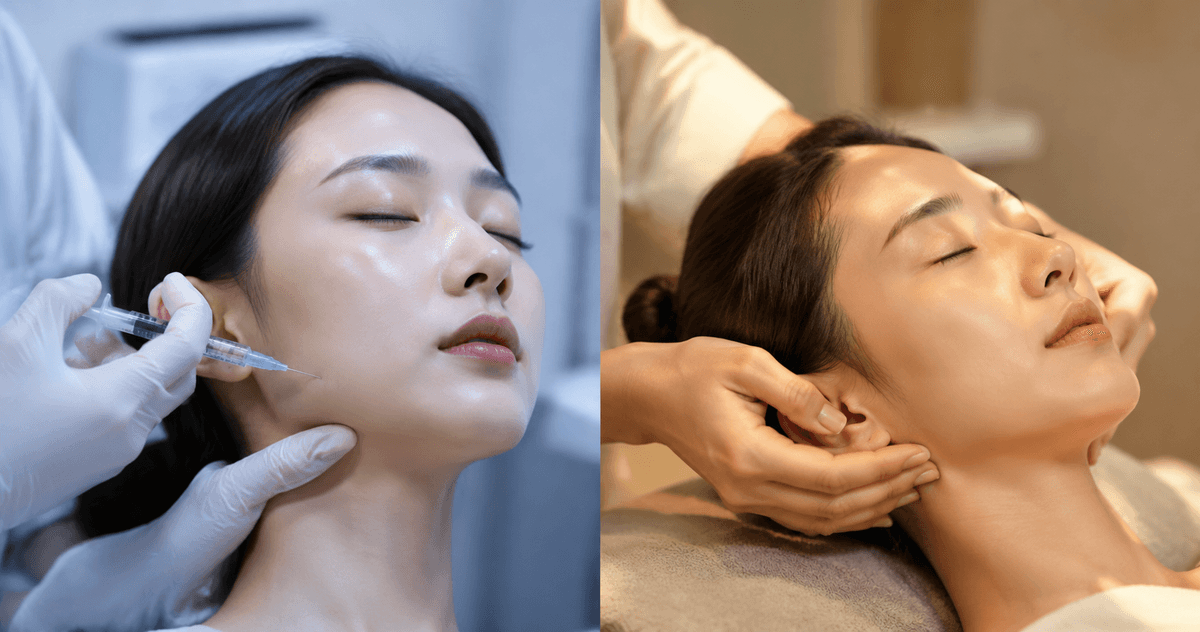 보톡스 vs 수기 윤곽관리 — 40대가 알아야 할 차이